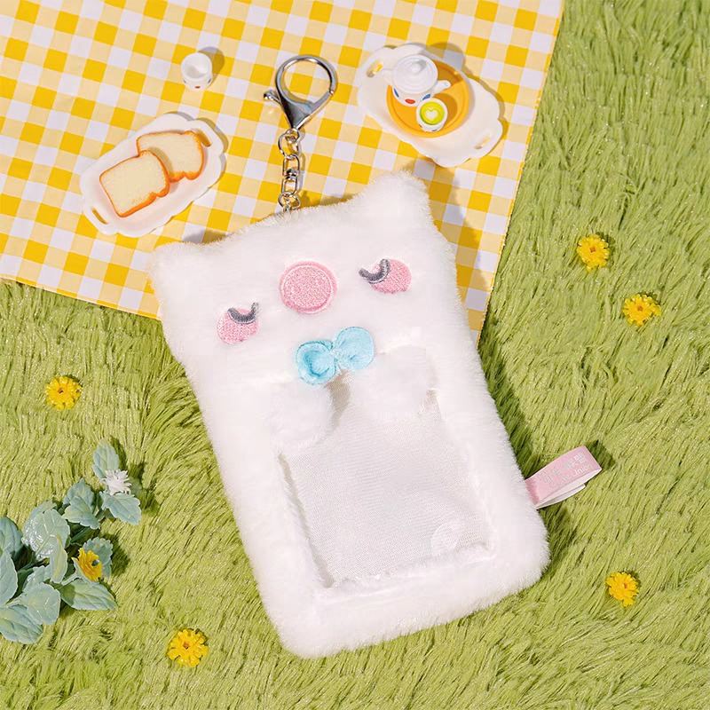 Cute Alliance- Fuzzy Card Case Doodle Pig