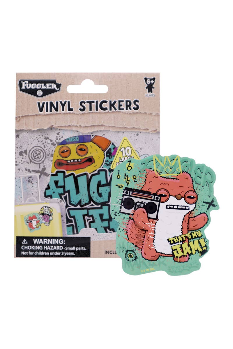 FG108 Fuggler 10 pcs Large Vinyl Sticker Set