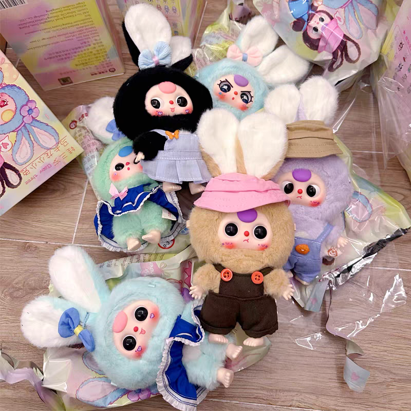 Baby Three Macaron Miniature Bunny Series