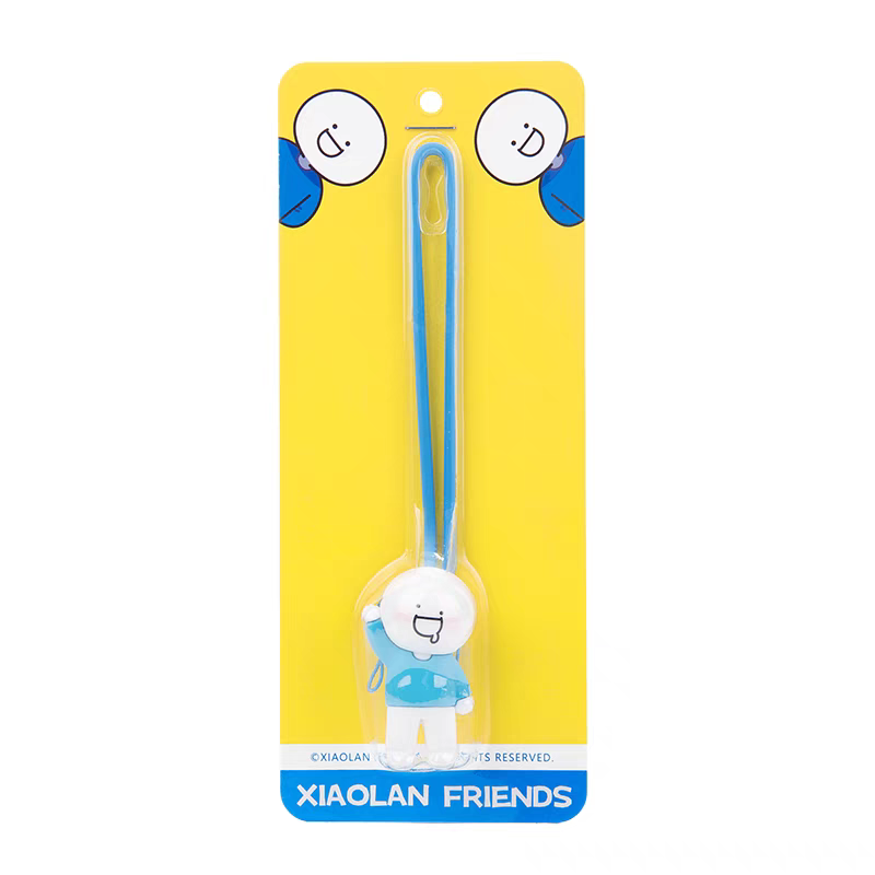 Blue Droplet Resin Phone Strap