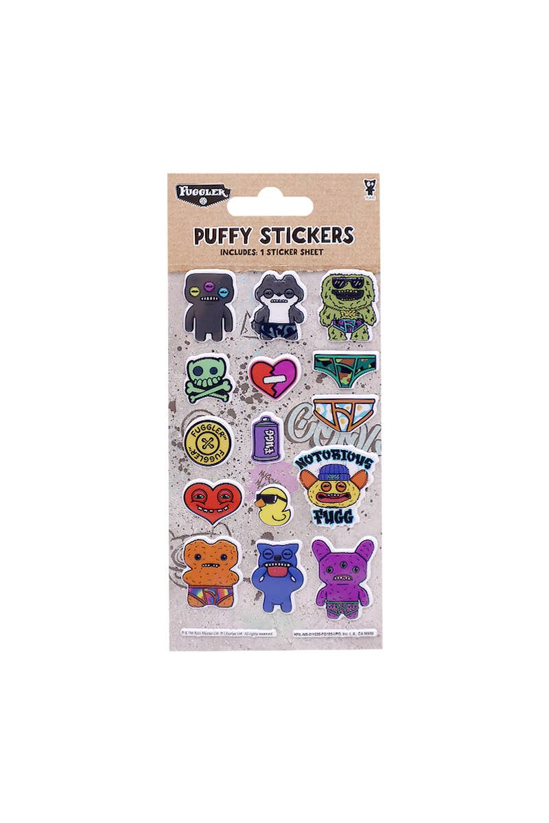FG105 Fuggler Puffy 3D Stickers