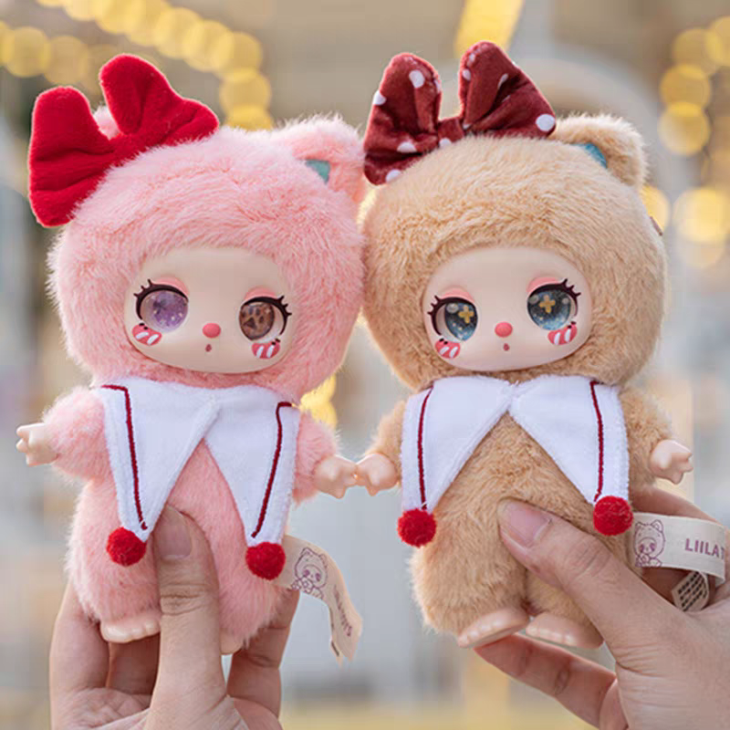 Liila V3 Lucky Cat Series Plush Keychain Blind Box