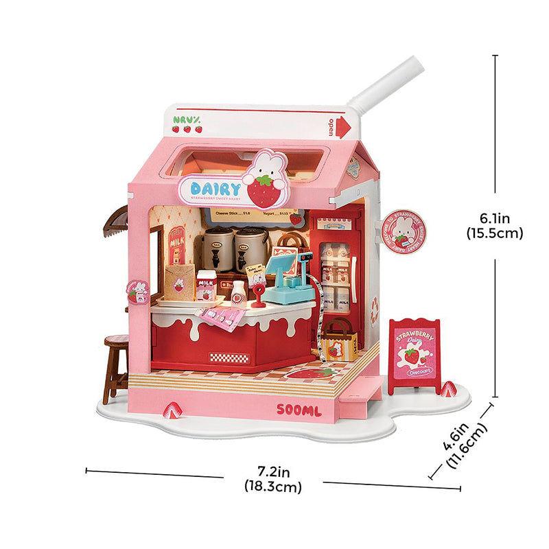 Rolife Strawberry Milk Box