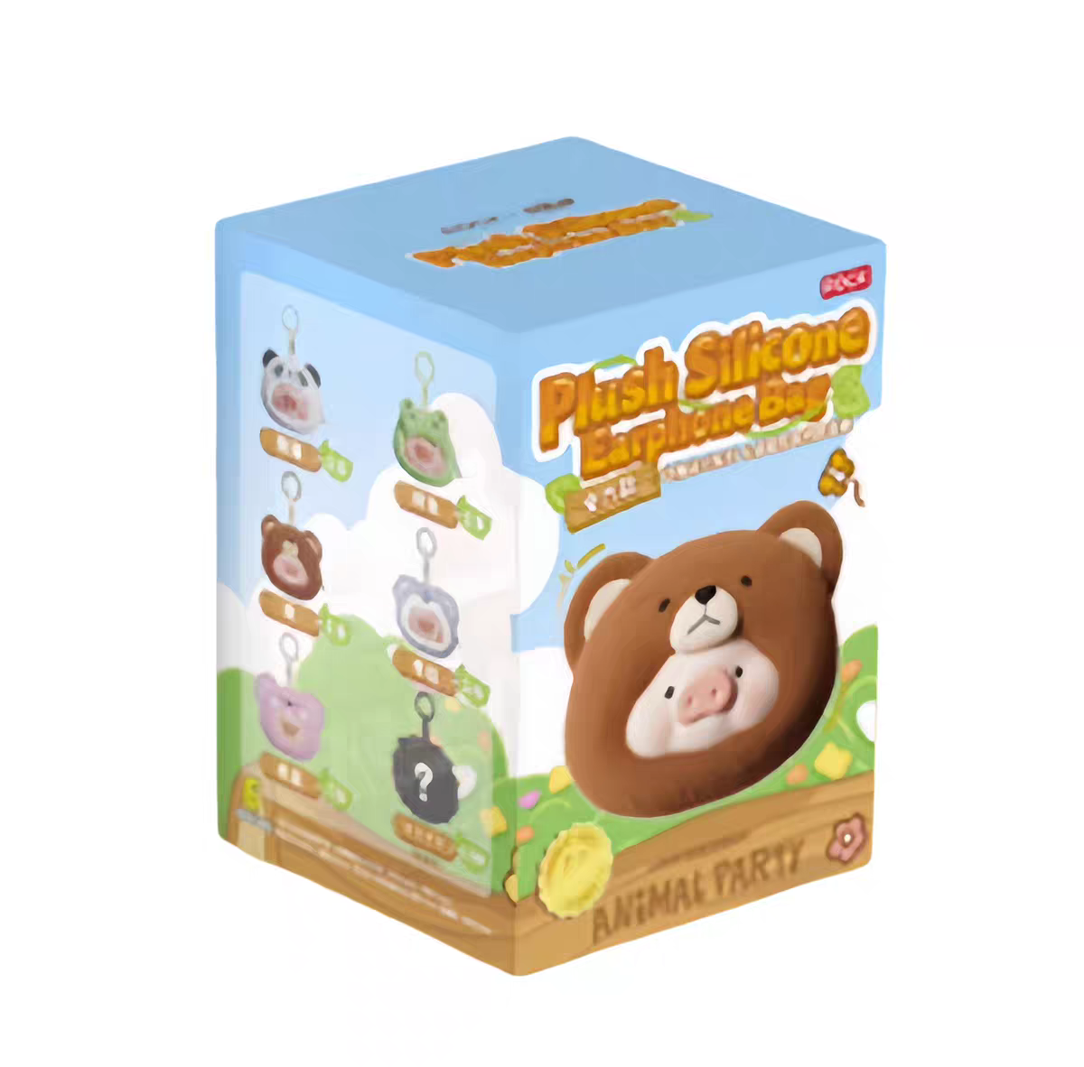 Lulu Animal Party Plush & Silicone Earphone Case