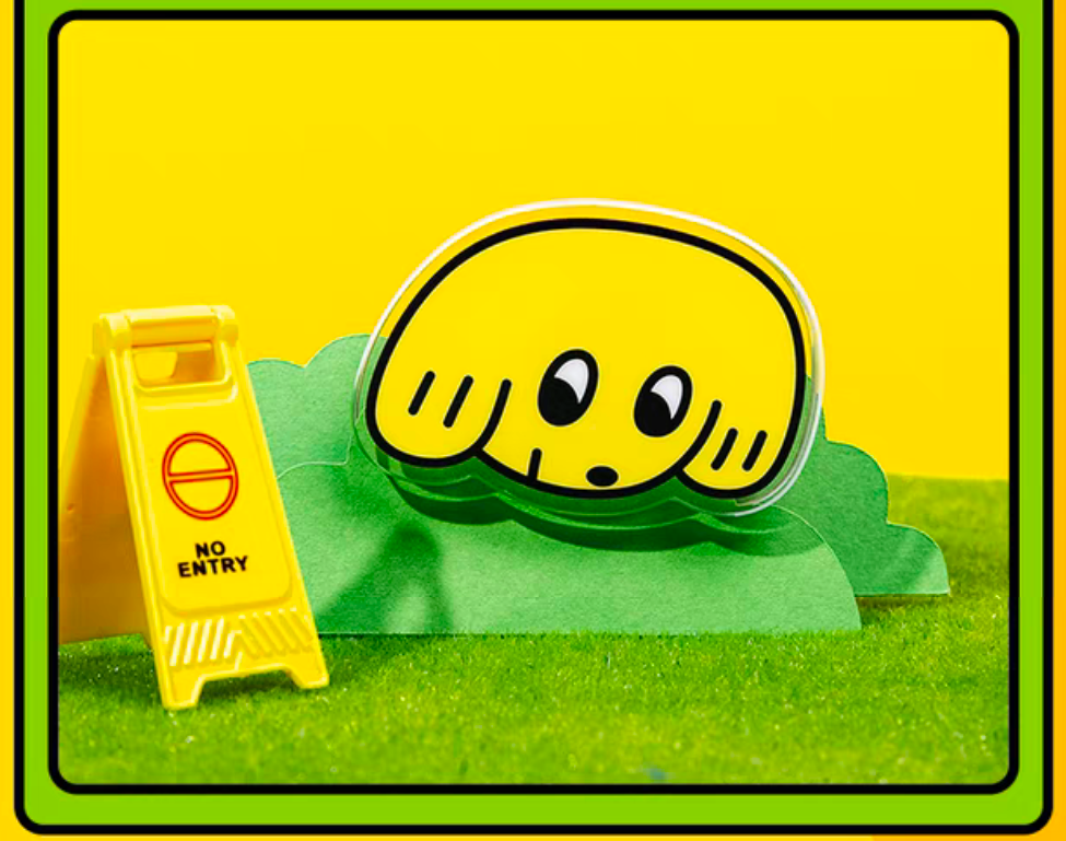 Butter Dog Acrylic Clip