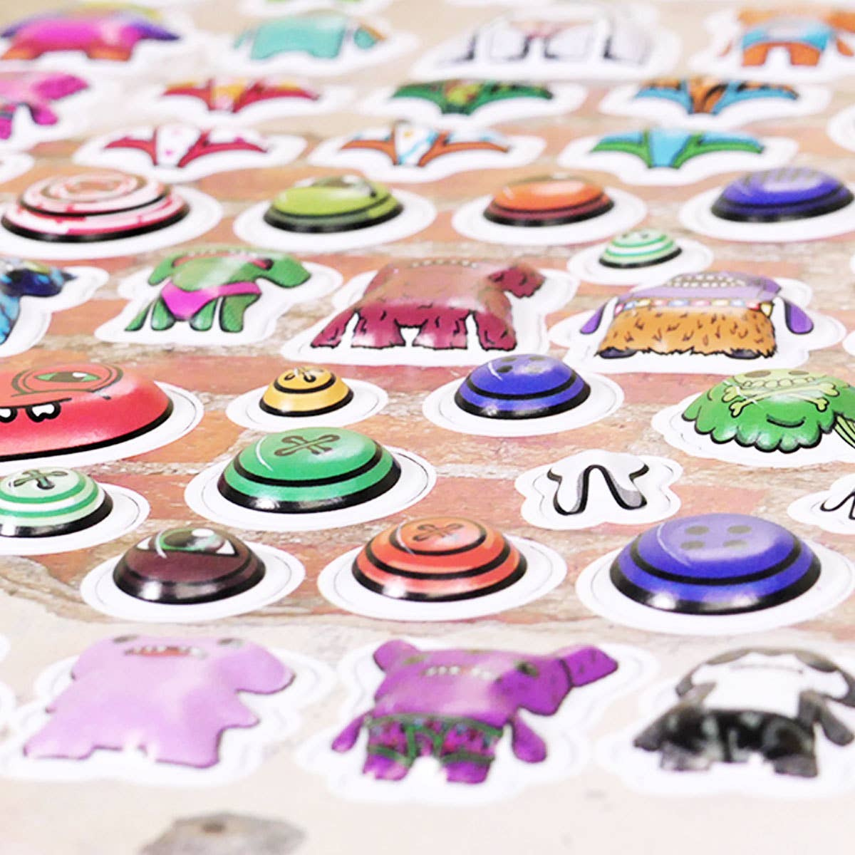 Fuggler Raised Sticker Sheet