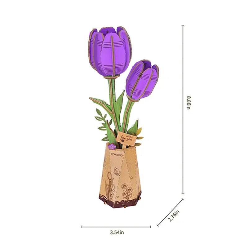 Rolife Purple Tulip