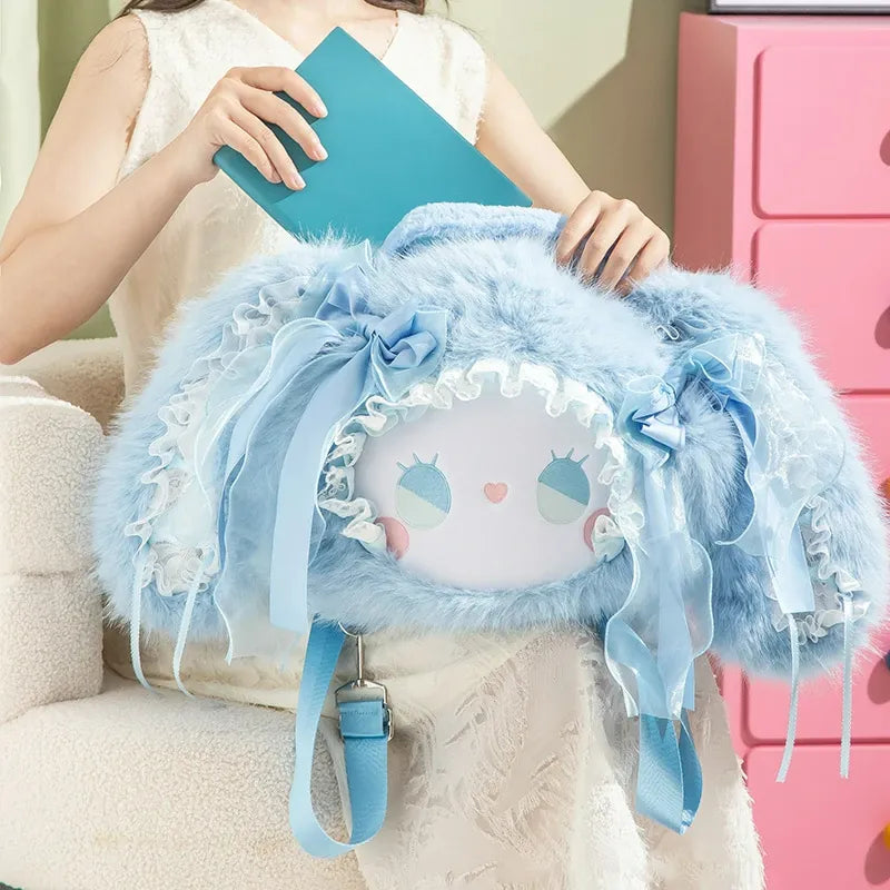 EMMA Ear-hanging Rabbit Backpack (Blue)