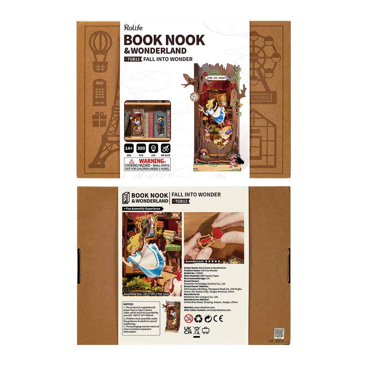Rolife Fall into Wonder DIY Book Nook Shelf Insert