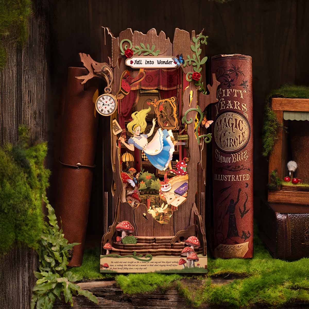Rolife Fall into Wonder DIY Book Nook Shelf Insert