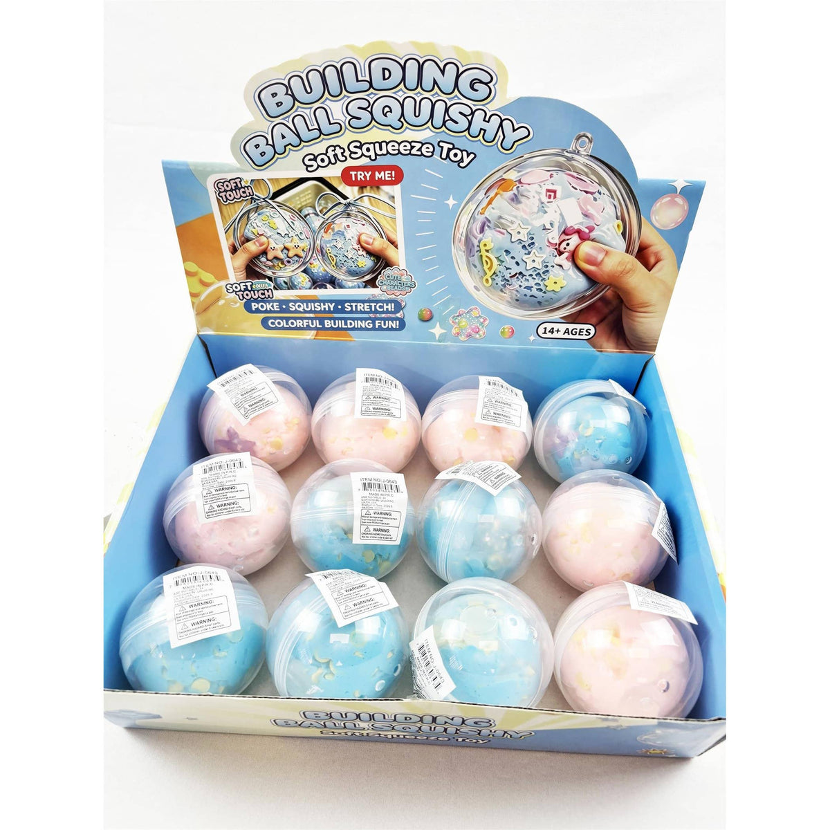 Crunchy Building Ball Squishy Toy: MIX COLOR