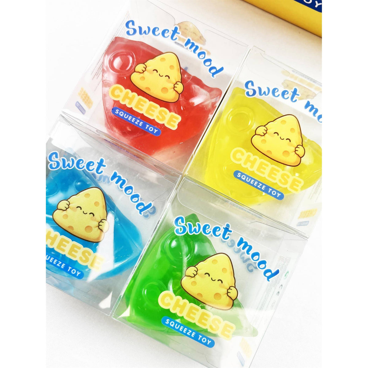 Colorful Cheese Wedge Coconut Oil Squishy Toy: MIX COLOR