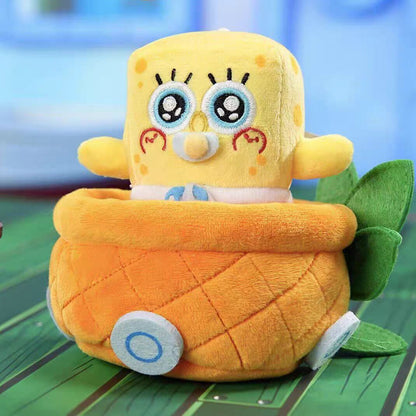 SpongeBob SquarePants – Childhood Time Machine Movable Plush Car Keychain Blind Box