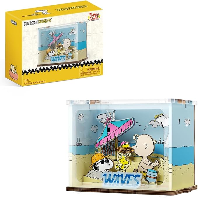 Snoopy Mini Scene Chilling at the Beach 3D Puzzles