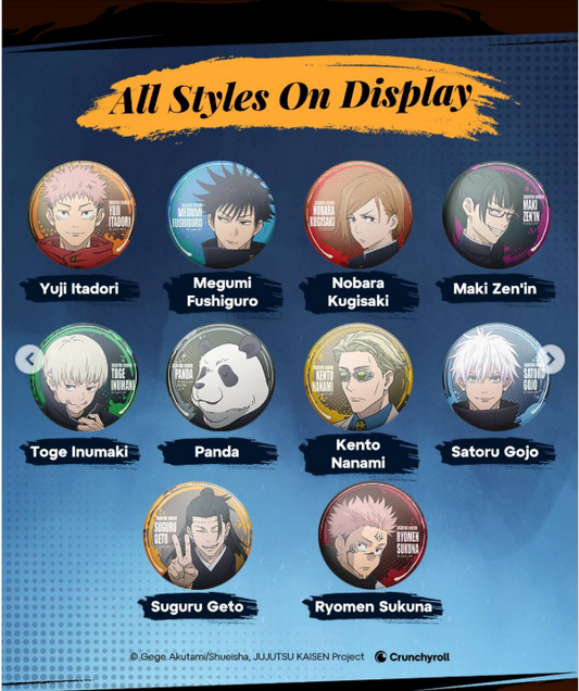 Jujutsu Kaisen Button Pin Blind Box