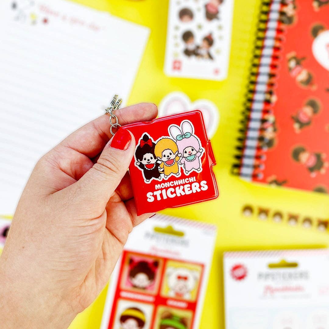 Friends Forever Monchhichi Mini Stickerbook Keychain