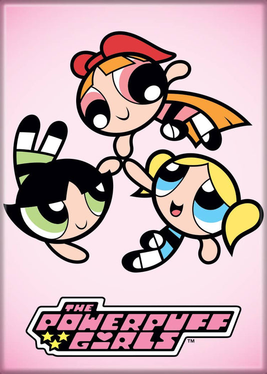 Powerpuff Girls Group in Circle Magnet