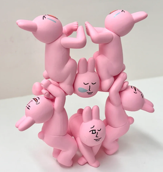 Pink Rabbit Magic Yoga Stacking Game