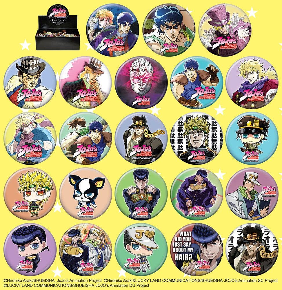 Jojo Season 1 Button Asst-1pc