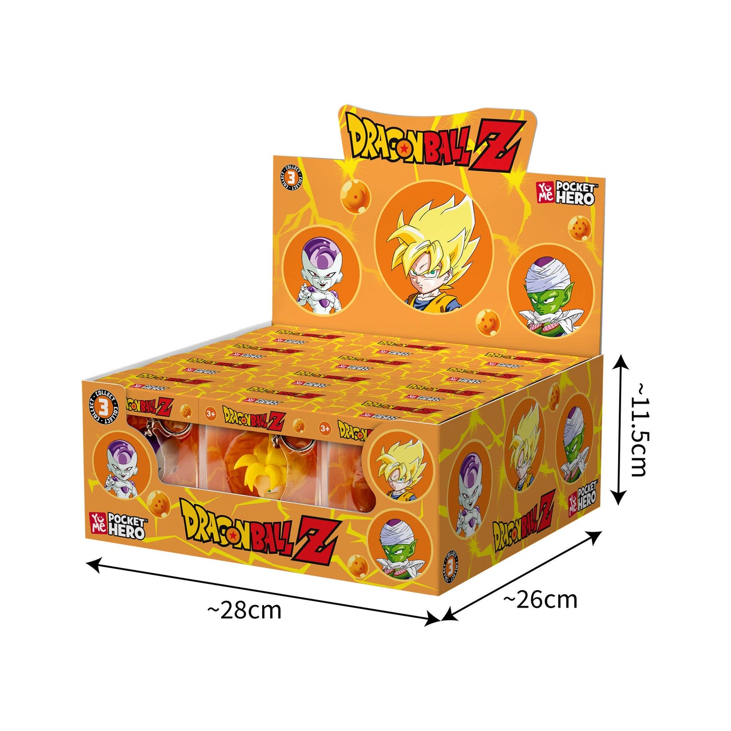 YuMe Dragon Ball Z Pocket Hero Window Box Keychains