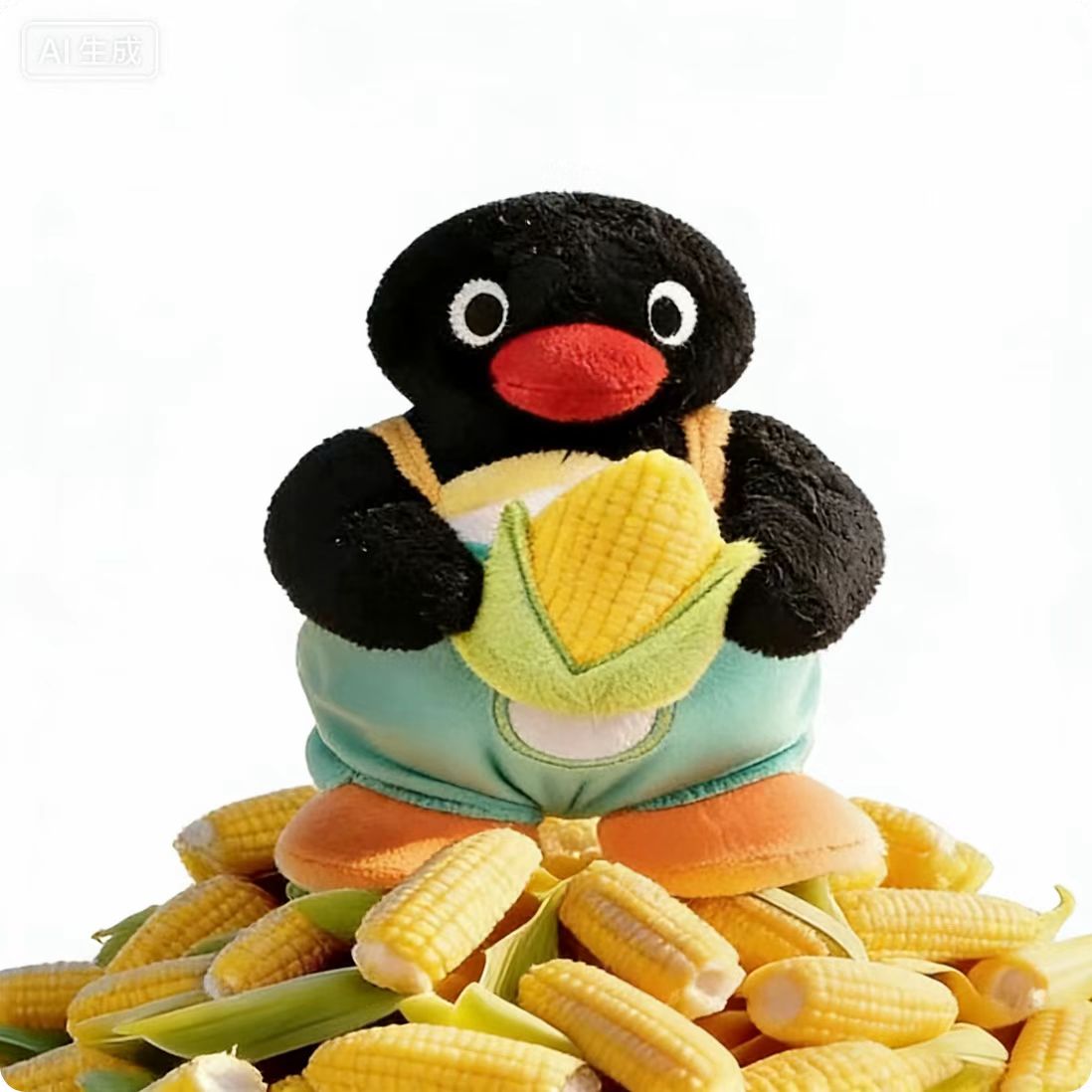 Pingu Happy Farm Series Plush Charm Blind Box