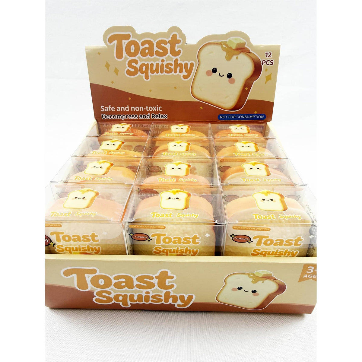 Crunchy Toast Squishy Toy: ONE