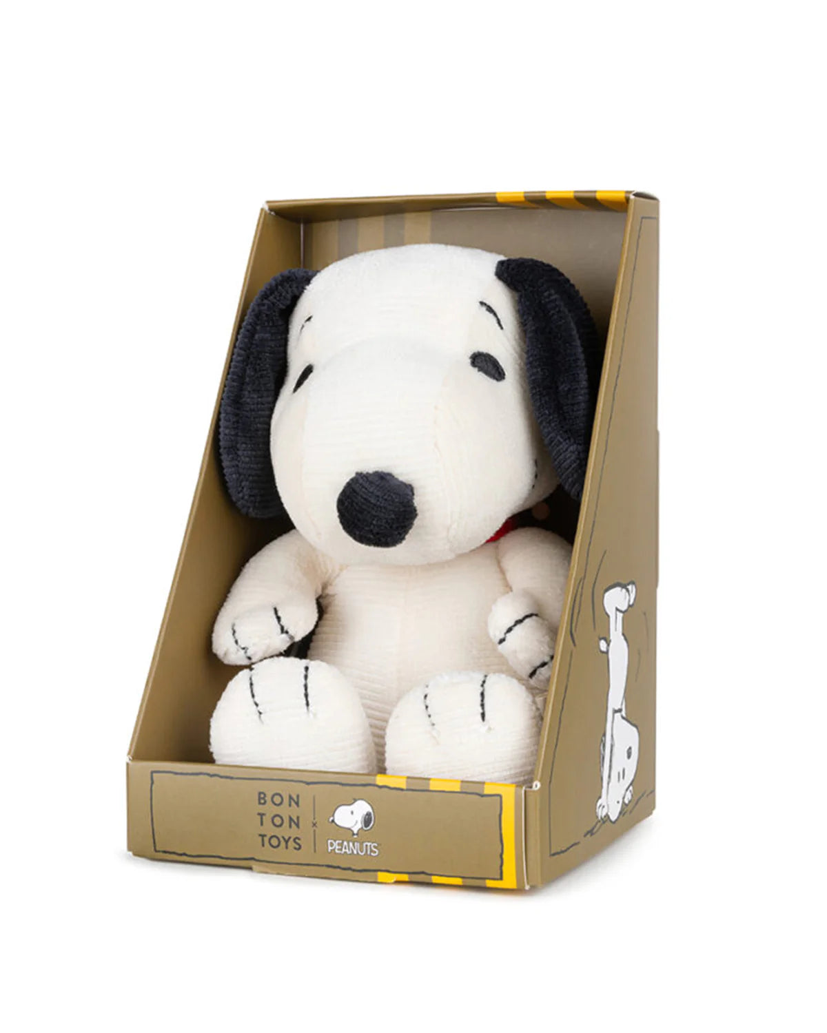 Plush PEANUTS SNOOPY Mini Corduroy Cream x 7"  In Gift Box