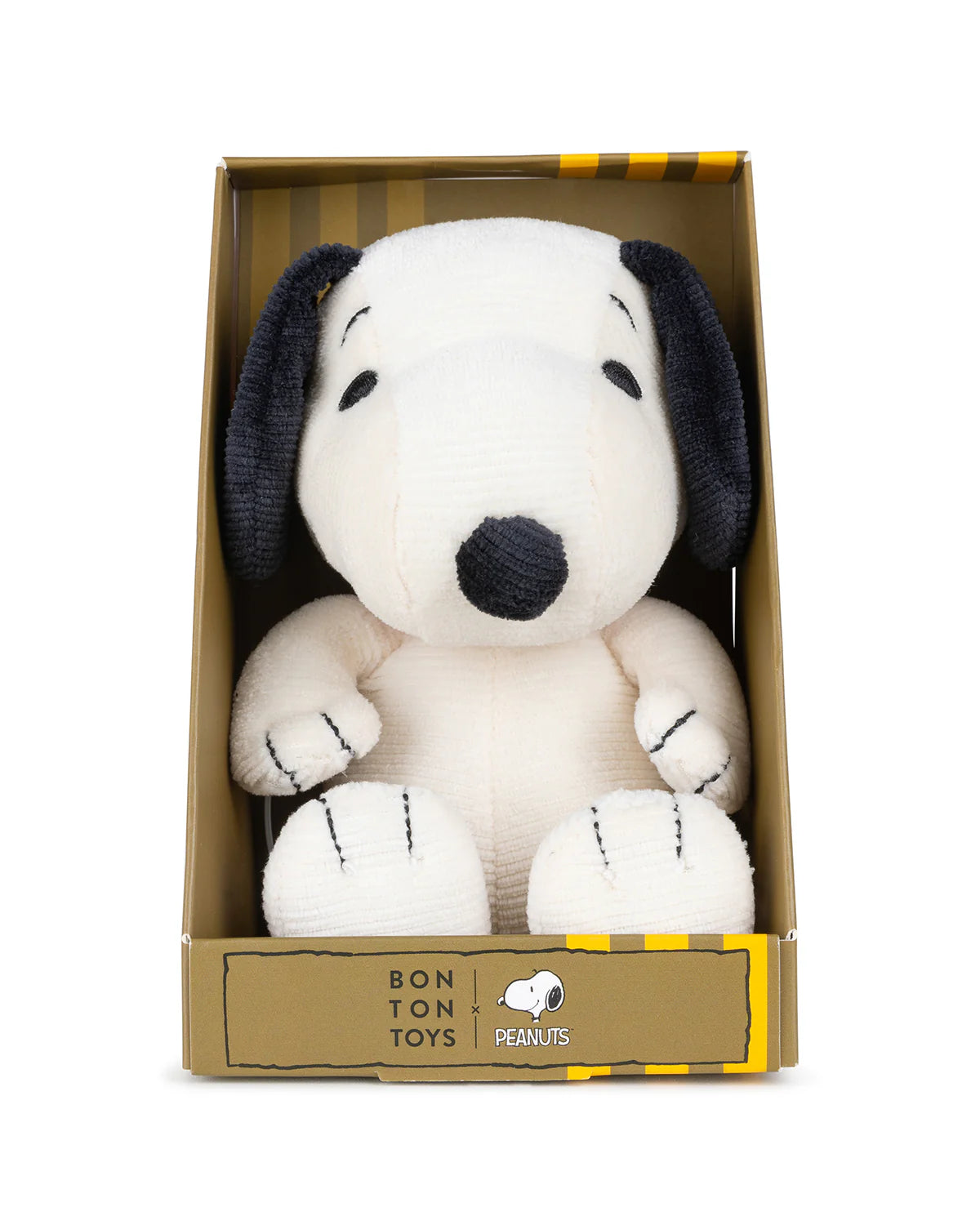 Plush PEANUTS SNOOPY Mini Corduroy Cream x 7"  In Gift Box