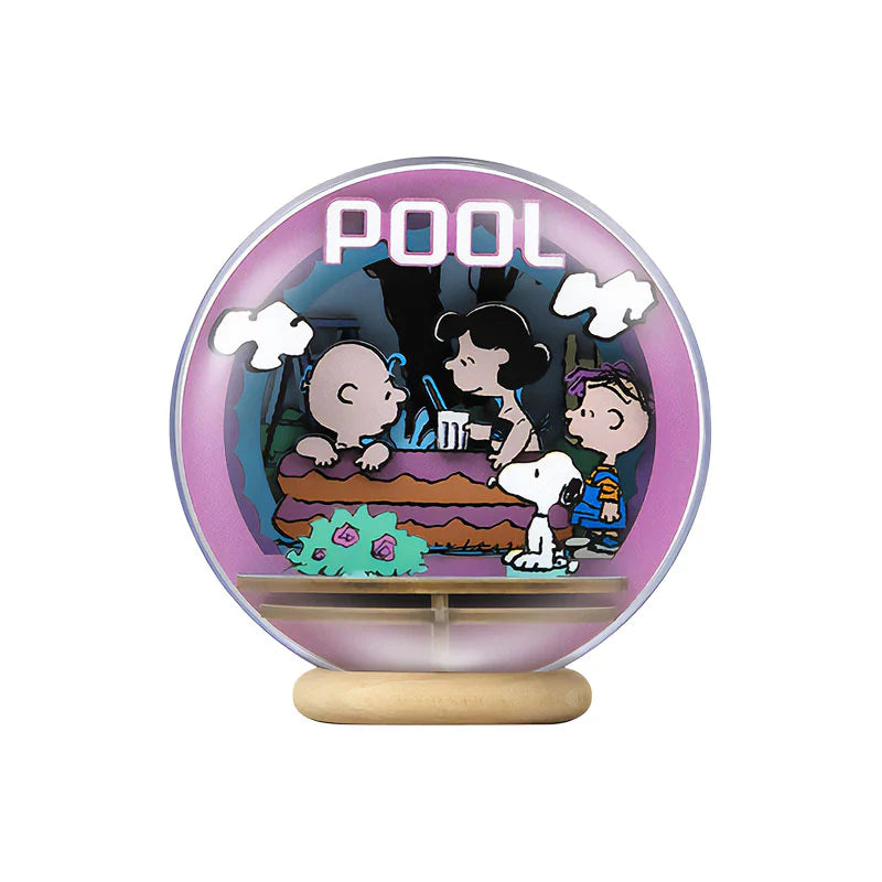 Snoopy Wooden Crystal Ball Cool Pool