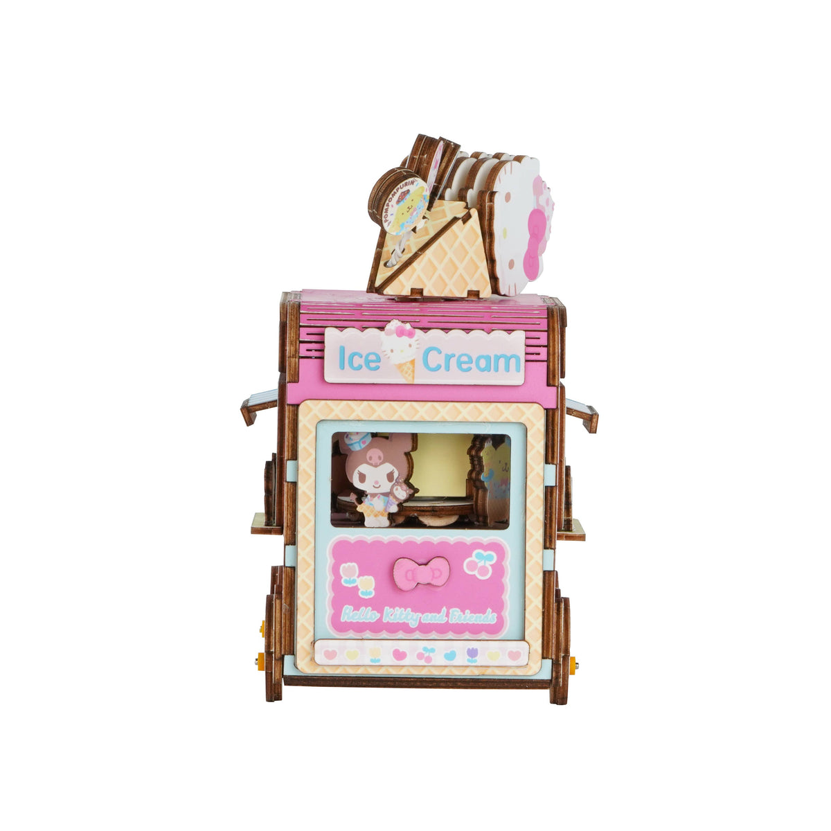3D Wooden Music Box Puzzle: Hello Kitty® Ice Cream Truck