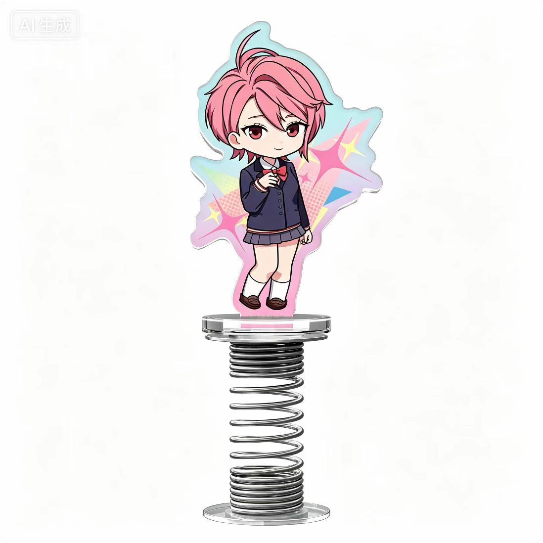 DAN DA DAN Acrylic Stand - Steamwave Dot Spring Rocking Stand