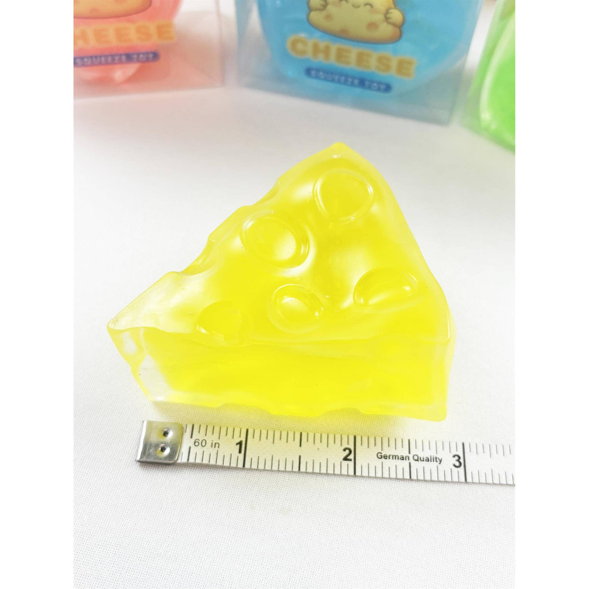Colorful Cheese Wedge Coconut Oil Squishy Toy: MIX COLOR