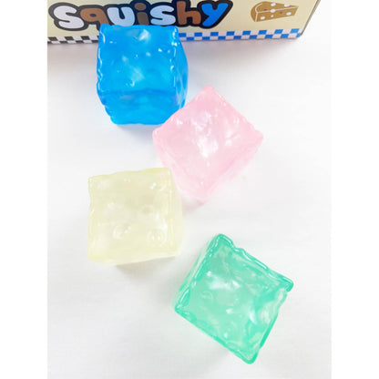 Colorful Cheese Cube Coconut Oil Squishy Toy: MIX COLOR / ONE(12)