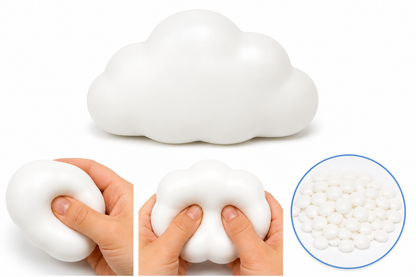Plain White Cloud Crunchy Squishy  MSS40
