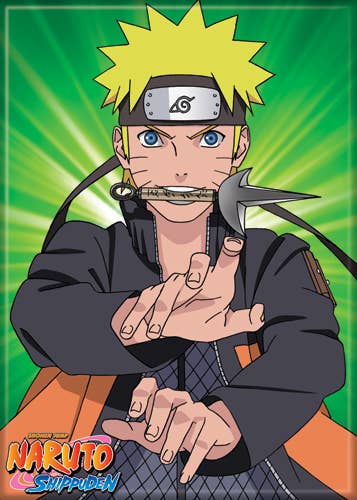 Naruto Knife in Mouth Magnet