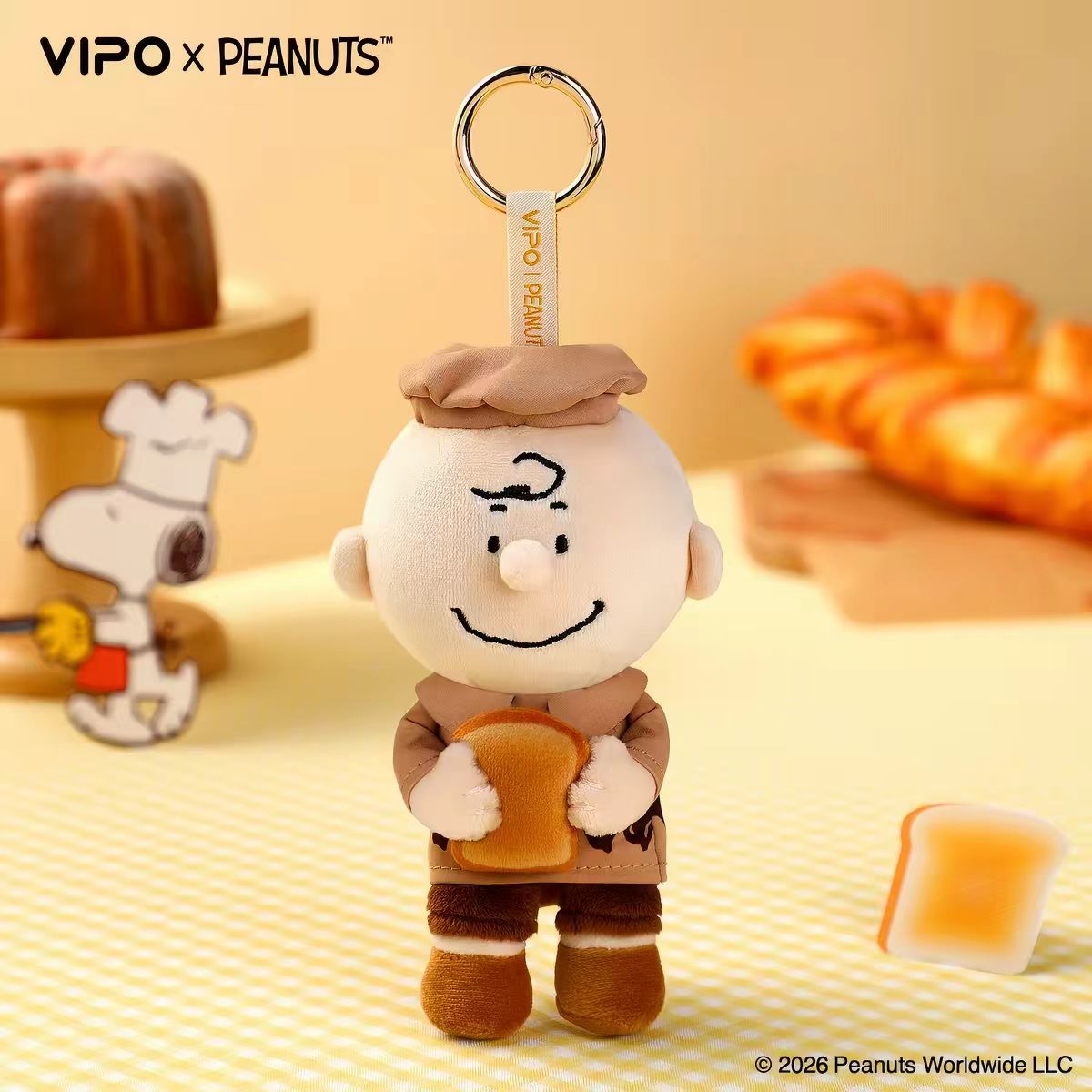 VIPO x Peanuts Snoopy Plush Keychains Bakery Series Blind Box