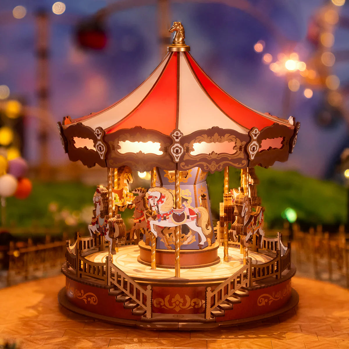 Rolife Classic Carousel 3D Wooden Puzzle