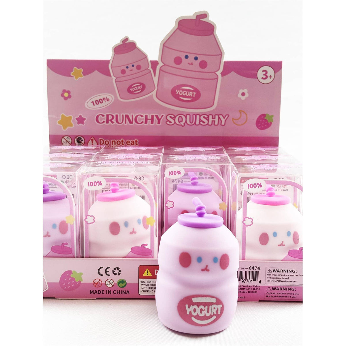 Crunchy Yogurt Bottle Squishy: MIX COLOR