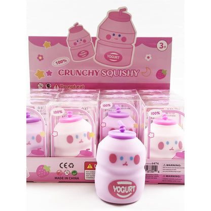 Crunchy Yogurt Bottle Squishy: MIX COLOR