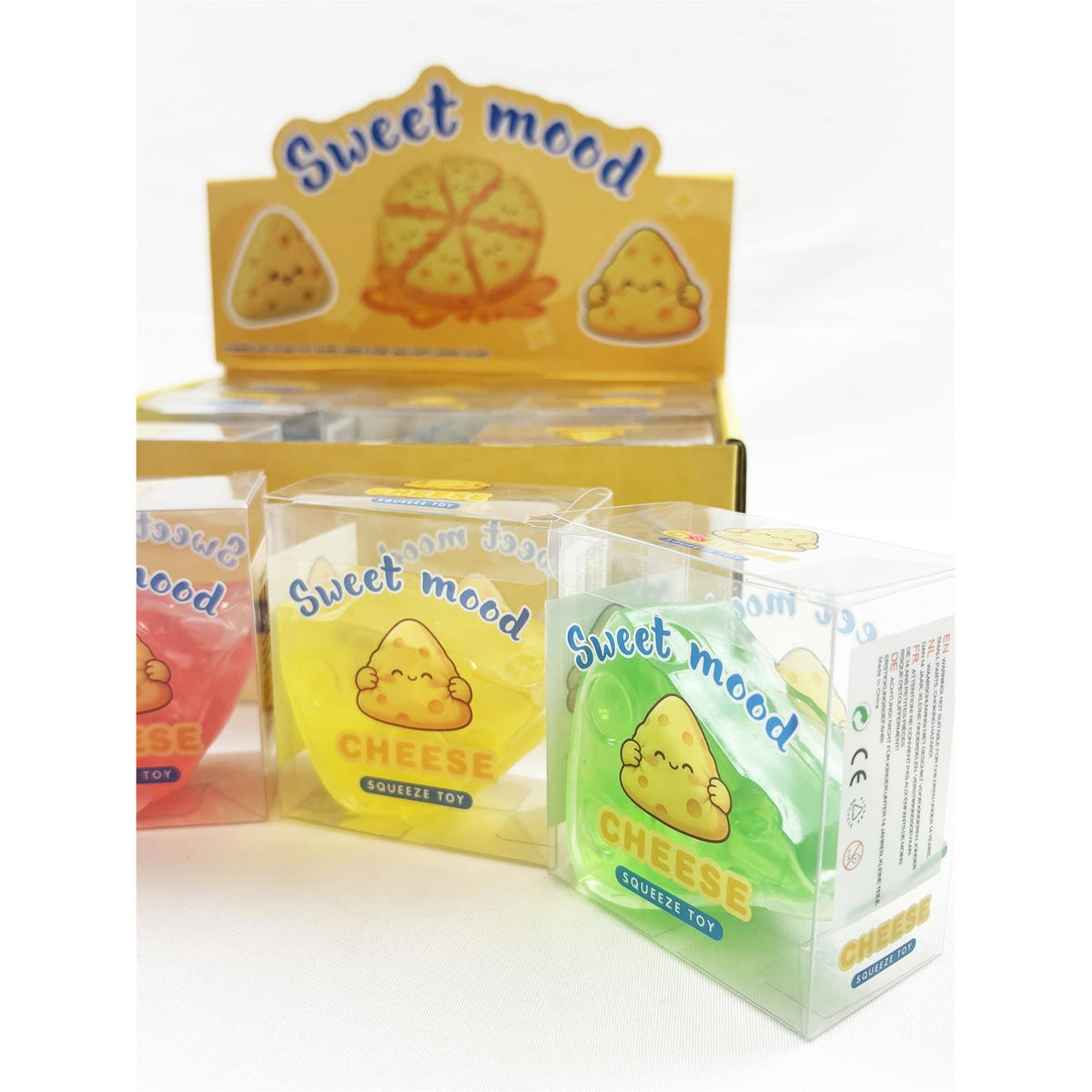 Colorful Cheese Wedge Coconut Oil Squishy Toy: MIX COLOR