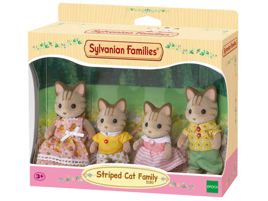 Calico Critters Striped Cat Family