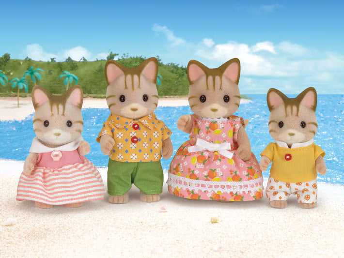 Calico Critters Striped Cat Family