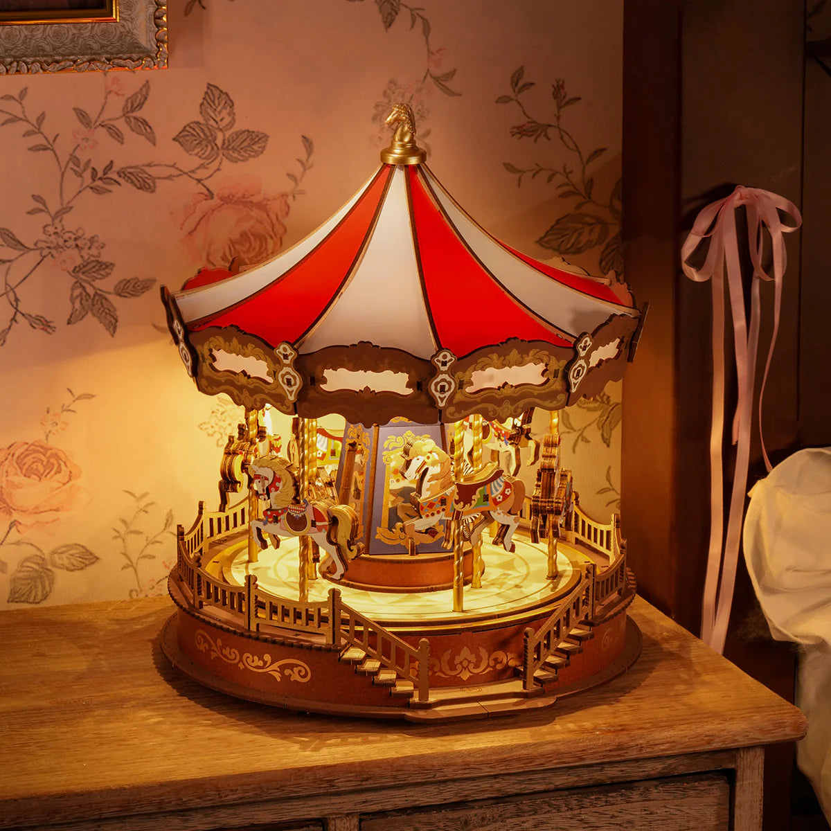 Rolife Classic Carousel 3D Wooden Puzzle