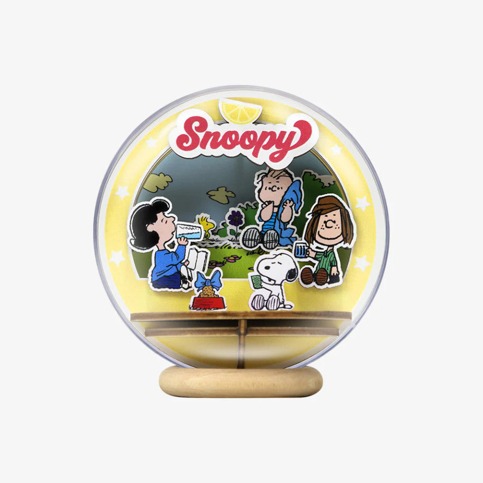 Snoopy Wooden Crystal Ball Picnic Party