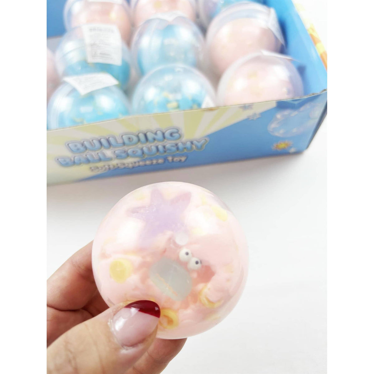 Crunchy Building Ball Squishy Toy: MIX COLOR