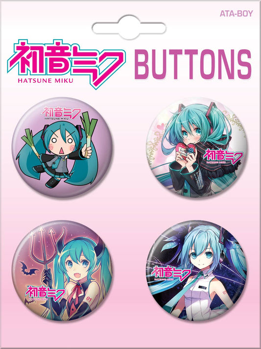 Hatsune Miku 4 Button Set 3