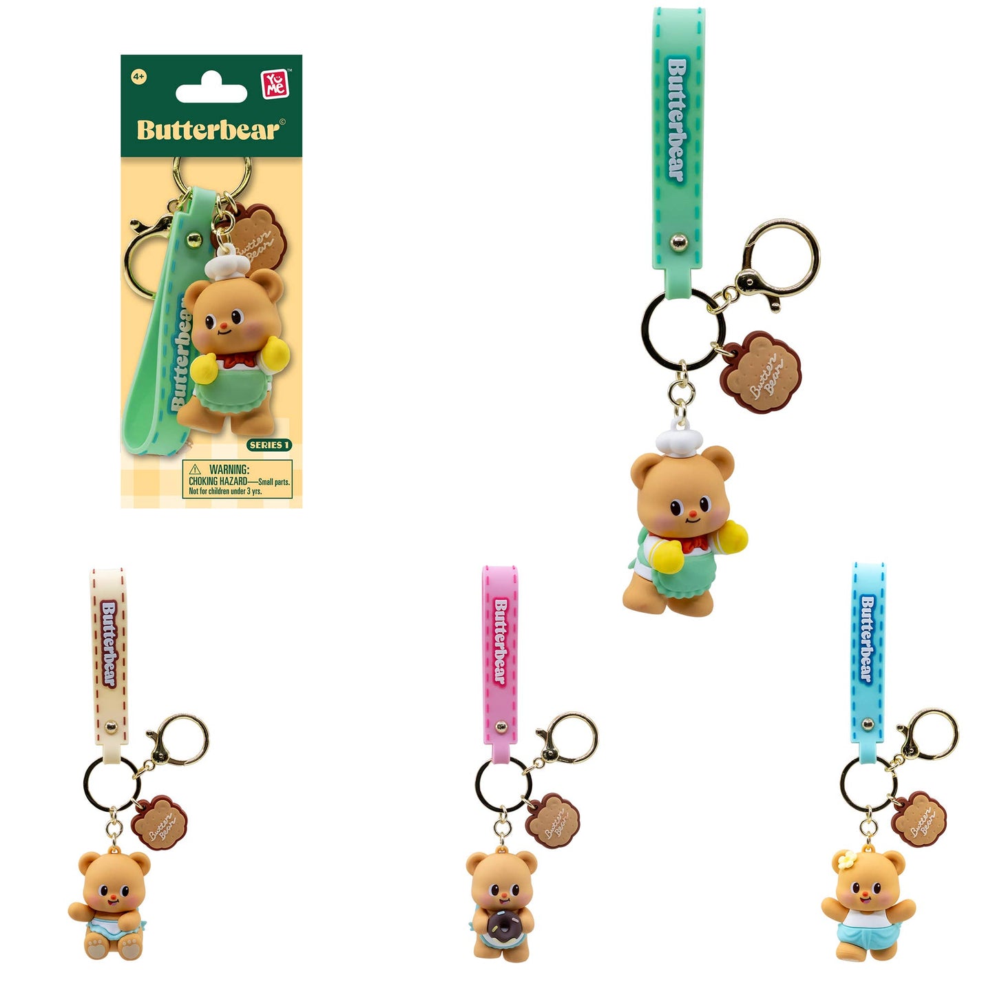 YuMe Butterbear Everyday Series Collectible Keychains