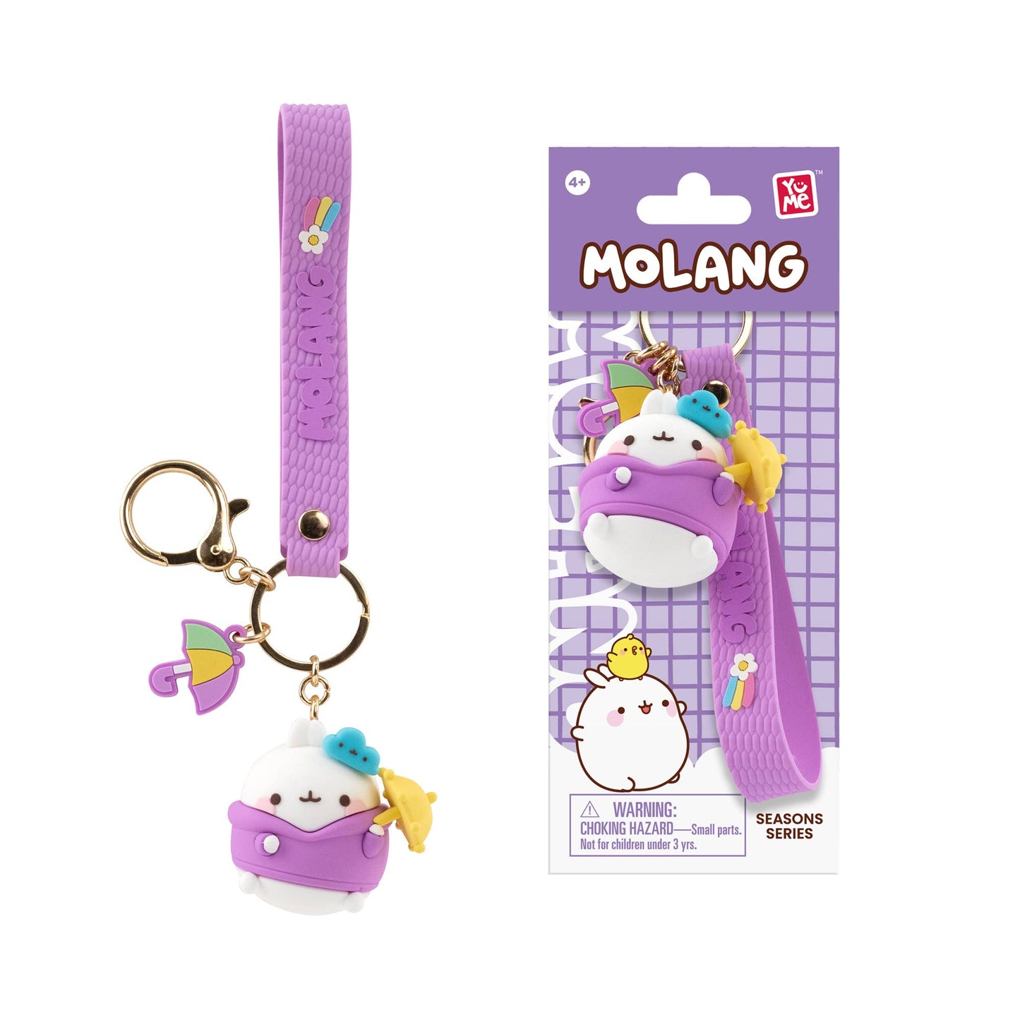 YuMe Molang Weather Series Collectible Keychains with Strap