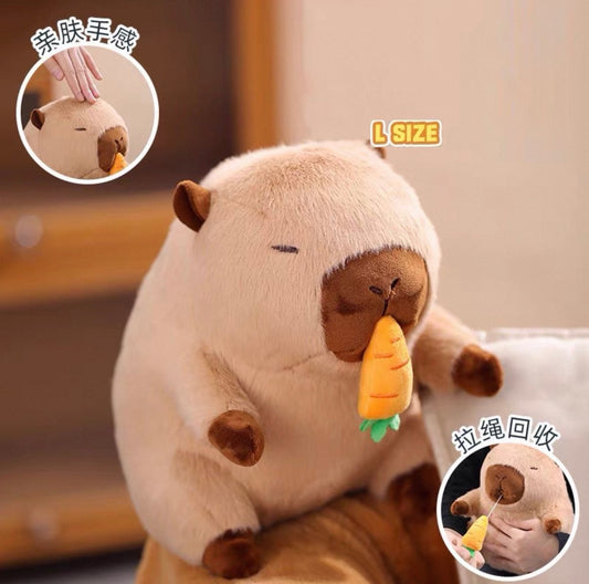 Capybara with Carrot Size L