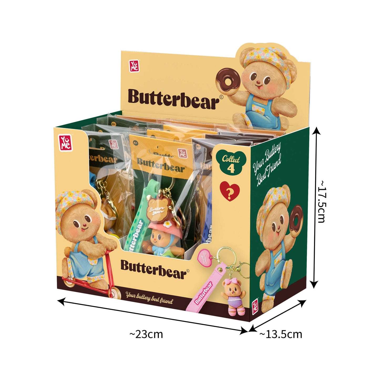 YuMe Butterbear Everyday Series 2 Collectible Keychains